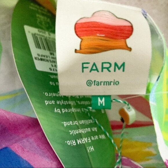 Farm Rio Women’s Rainbow Floral Bikini Bottom - Size Small - Picture 11 of 11